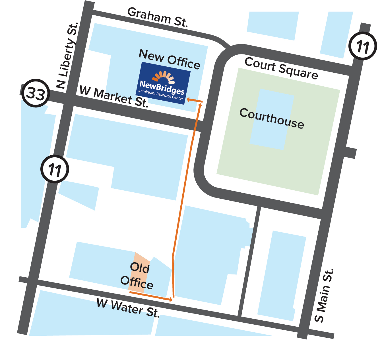 Map of new office